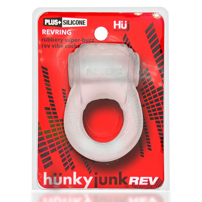 Hünkyjunk - Revring - Vibrerende Cockring - Transparant-Erotiekvoordeel.nl