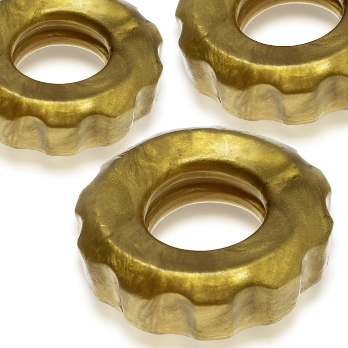 Hünkyjunk - Super Huj - 3 stuks - Cockrings Bronze Metallic-Erotiekvoordeel.nl