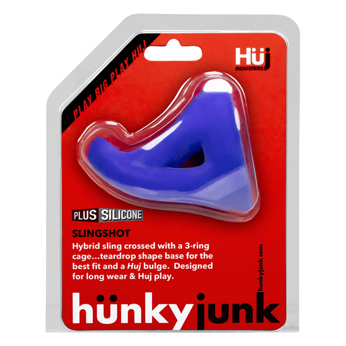 Hünkyjunk - Slingshot Cocksling - Blauw-Erotiekvoordeel.nl