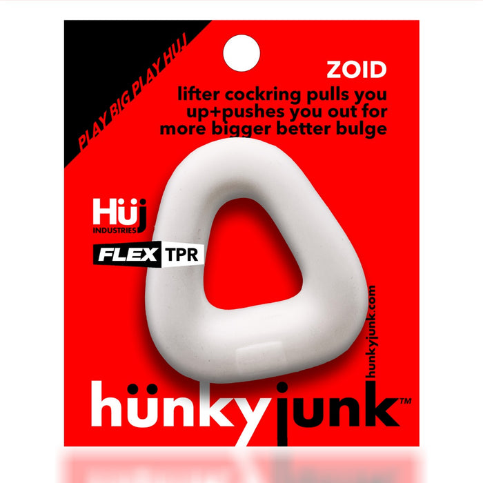 Hünkyjunk - Zoid - Trapezium Cockring - Wit-Erotiekvoordeel.nl