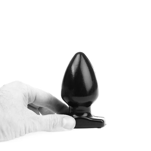 I ♥ Butt - Bolvormige Buttplug - S - Zwart - PVC - Diameter 55 mm-Erotiekvoordeel.nl