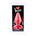 I ♥ Butt - Klassieke Buttplug - L - Rood-Erotiekvoordeel.nl