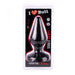 I ♥ Butt - Klassieke Buttplug - XXL - Zwart-Erotiekvoordeel.nl