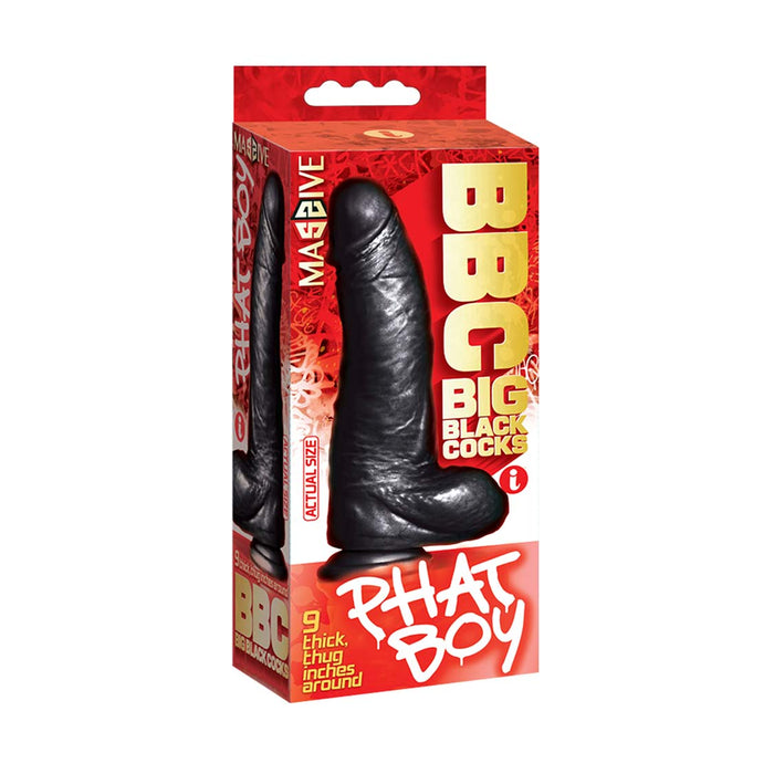 Icon - Phat Boy - Dildo - 26 x 6,8 cm - Zwart-Erotiekvoordeel.nl