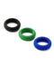 Je Joue - C-Ring Min/Med/Max Stretch - Siliconen Cockring Set - Blauw/Groen/Zwart-Erotiekvoordeel.nl