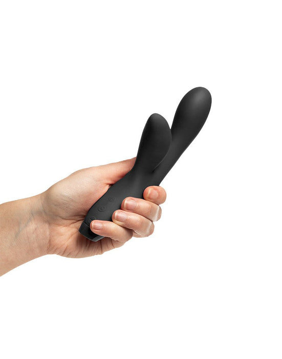 Je Joue - Hera Flex - Flexibele Rabbit Tarzan Vibrator- Zwart-Erotiekvoordeel.nl