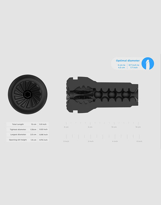 Kiiroo - Pocket Stroker - Zwart-Erotiekvoordeel.nl