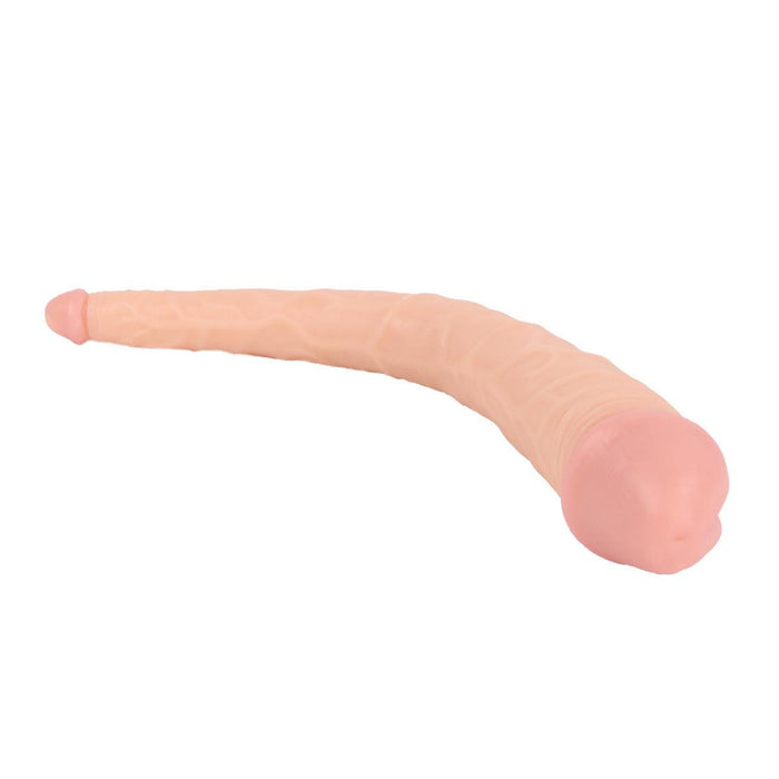 Kiotos Cox - Dubbele Dildo 35 x 2.2/5 cm - Lichte Huidskleur-Erotiekvoordeel.nl