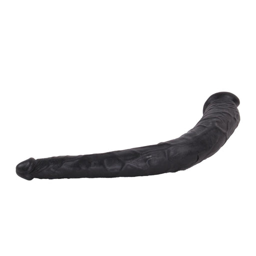 Kiotos Cox - Dubbele Dildo 35 x 2.2/5 cm - Zwart-Erotiekvoordeel.nl