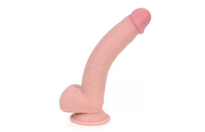 Kiotos Cox - Sliding Skin Dubbellaags Dildo 23 x 4 cm - Lichte Huidskleur-Erotiekvoordeel.nl