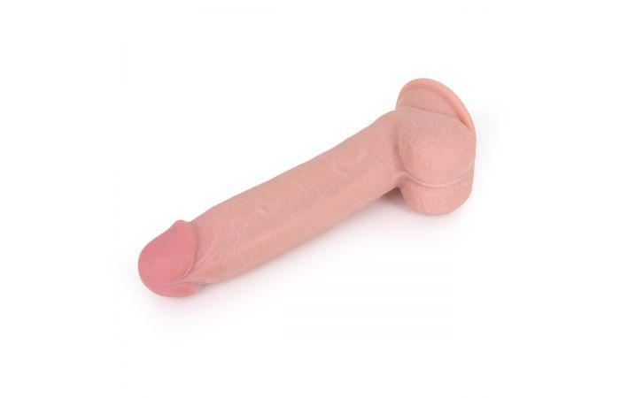 Kiotos Cox - Sliding Skin Dubbellaags Dildo 23 x 4 cm - Lichte Huidskleur-Erotiekvoordeel.nl