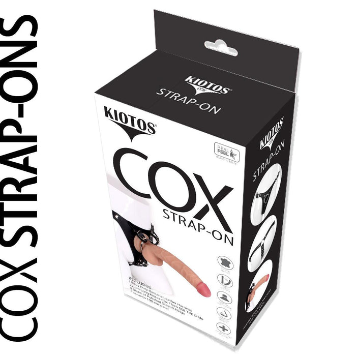 Kiotos Cox - Strap-On Harnas Met Dildo 22 x 4 cm - Lichte Huidskleur-Erotiekvoordeel.nl