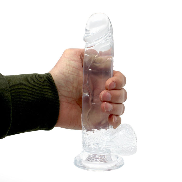 Kiotos Cox Clear - Dildo 01 - Transparante Dildo - Lengte 220 mm - Diameter 45 mm - TPE-Erotiekvoordeel.nl