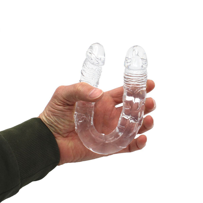 Kiotos Cox Clear - Dildo Dong 05 - Transparantie Dubbele Dildo - Lengte 31.5 cm - Diameter 30/40 mm-Erotiekvoordeel.nl