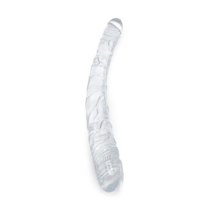 Kiotos Cox Clear - Dildo Dong 05 - Transparantie Dubbele Dildo - Lengte 31.5 cm - Diameter 30/40 mm-Erotiekvoordeel.nl