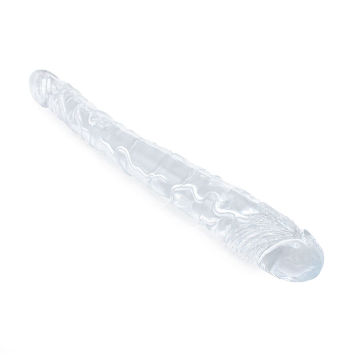 Kiotos Cox Clear - Dildo Dong 05 - Transparantie Dubbele Dildo - Lengte 31.5 cm - Diameter 30/40 mm-Erotiekvoordeel.nl