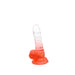 Kiotos Cox Color - Gekleurde Dildo 01 - 15,5 x 3 cm - Transparant/Rood-Erotiekvoordeel.nl