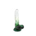 Kiotos Cox Color - Gekleurde Dildo 03 - 17,5 x 3,2 cm - Transparant/Groen-Erotiekvoordeel.nl