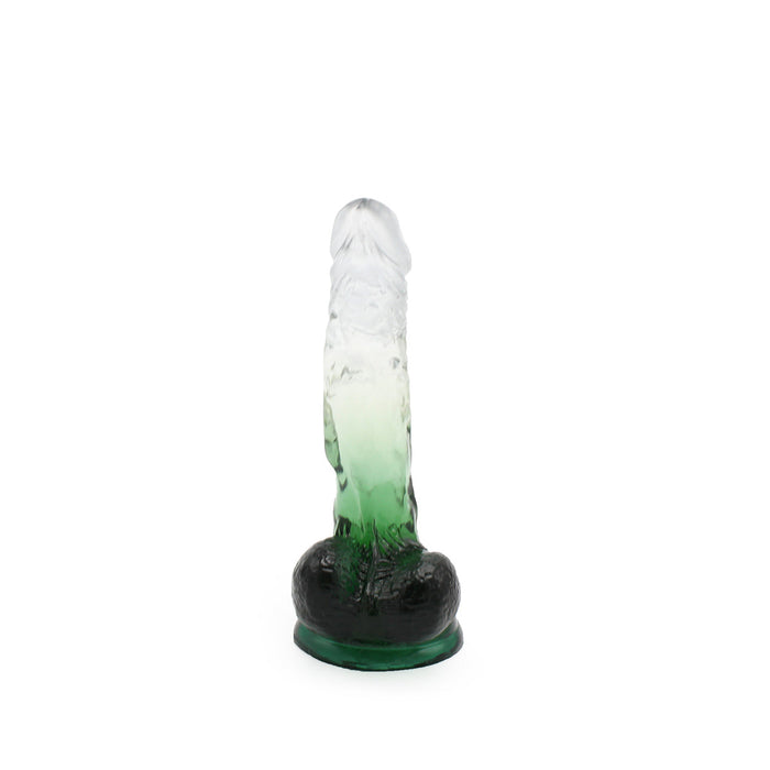 Kiotos Cox Color - Gekleurde Dildo 03 - 17,5 x 3,2 cm - Transparant/Groen-Erotiekvoordeel.nl