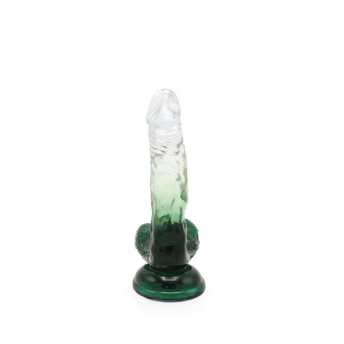 Kiotos Cox Color - Gekleurde Dildo 03 - 17,5 x 3,2 cm - Transparant/Groen-Erotiekvoordeel.nl