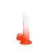 Kiotos Cox Color - Gekleurde Dildo 03 - 17,5 x 3,2 cm - Transparant/Rood-Erotiekvoordeel.nl