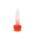 Kiotos Cox Color - Gekleurde Dildo 03 - 17,5 x 3,2 cm - Transparant/Rood-Erotiekvoordeel.nl