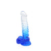 Kiotos Cox Color - Gekleurde Dildo 04 - 22,5 x 4 cm - Transparant/Blauw-Erotiekvoordeel.nl