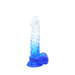 Kiotos Cox Color - Gekleurde Dildo 04 - 22,5 x 4 cm - Transparant/Blauw-Erotiekvoordeel.nl