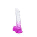 Kiotos Cox Color - Gekleurde Dildo 04 - 22,5 x 4 cm - Transparant/Paars-Erotiekvoordeel.nl