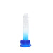 Kiotos Cox Color - Gekleurde Dildo 05 - 20 x 3,2 cm -Transparant/Blauw-Erotiekvoordeel.nl