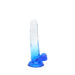 Kiotos Cox Color - Gekleurde Dildo 05 - 20 x 3,2 cm -Transparant/Blauw-Erotiekvoordeel.nl