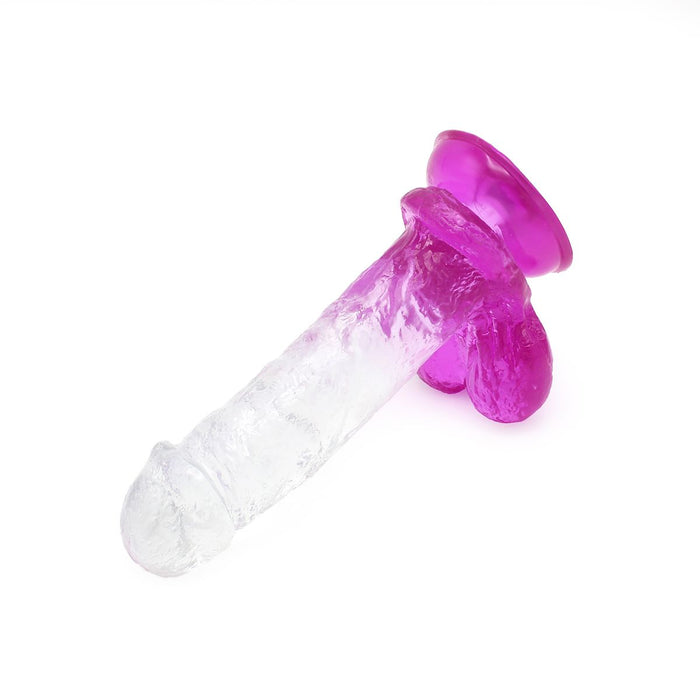 Kiotos Cox Color - Gekleurde Dildo 07 - 18 x 4 cm - Transparant/Paars-Erotiekvoordeel.nl