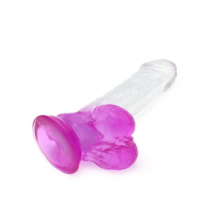 Kiotos Cox Color - Gekleurde Dildo 07 - 18 x 4 cm - Transparant/Paars-Erotiekvoordeel.nl