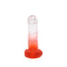 Kiotos Cox Color - Gekleurde Dildo 07 - 18 x 4 cm - Transparant/Rood-Erotiekvoordeel.nl