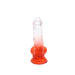 Kiotos Cox Color - Gekleurde Dildo 07 - 18 x 4 cm - Transparant/Rood-Erotiekvoordeel.nl