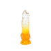 Kiotos Cox Color - Gekleurde Dildo 08 - 18,5 x 4 cm - Transparant/Geel-Erotiekvoordeel.nl