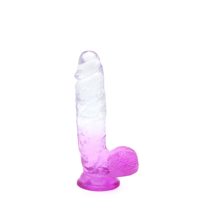 Kiotos Cox Color - Gekleurde Dildo 09 - 21,5 x 4,3 cm - Transparant/Paars-Erotiekvoordeel.nl