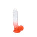 Kiotos Cox Color - Gekleurde Dildo 09 - 21,5 x 4,3 cm - Transparant/Rood-Erotiekvoordeel.nl