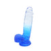 Kiotos Cox Color - Gekleurde Dildo 10 - 25 x 5,5 cm - Transparant/Blauw-Erotiekvoordeel.nl