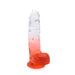 Kiotos Cox Color - Gekleurde Dildo 10 - 25 x 5,5 cm - Transparant/Rood-Erotiekvoordeel.nl