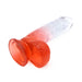 Kiotos Cox Color - Gekleurde Dildo 10 - 25 x 5,5 cm - Transparant/Rood-Erotiekvoordeel.nl