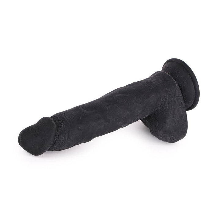 Kiotos Cox - Dildo 25,5 x 5,3 cm - Zwart-Erotiekvoordeel.nl