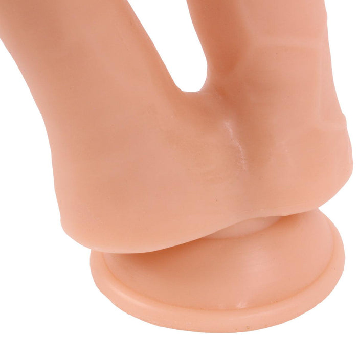 Kiotos Cox - Dildo Voor dubbele penetratie 19 x 3/3.5 cm - Lichte Huidskleur-Erotiekvoordeel.nl