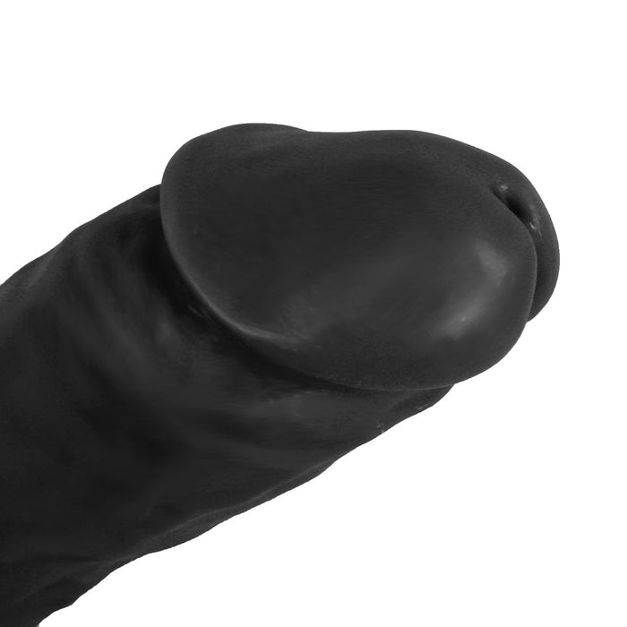 Kiotos Cox - Mega Dildo XXL 37 x 8 cm - Zwart-Erotiekvoordeel.nl