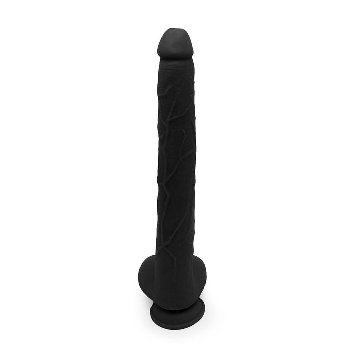 Kiotos Cox - Mega Dildo XXL 43 x 5.5 cm - Zwart-Erotiekvoordeel.nl