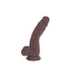 Kiotos Cox - Dildo - 18.5 x 3.8 cm - TPE - Bruin-Erotiekvoordeel.nl