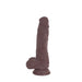 Kiotos Cox - Dildo - 18.5 x 3.8 cm - TPE - Bruin-Erotiekvoordeel.nl