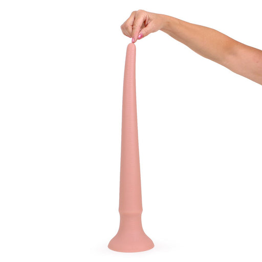 Kiotos Cox - XXL dildo Van 50 cm lang Met Diameter Van 23 mm > 56 mm - Lichte Huidskleur-Erotiekvoordeel.nl