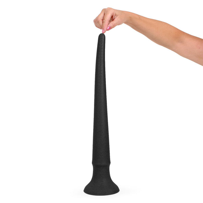 Kiotos Cox - XXL dildo Van 50 cm lang Met Diameter Van 23 mm > 56 mm - Zwart-Erotiekvoordeel.nl