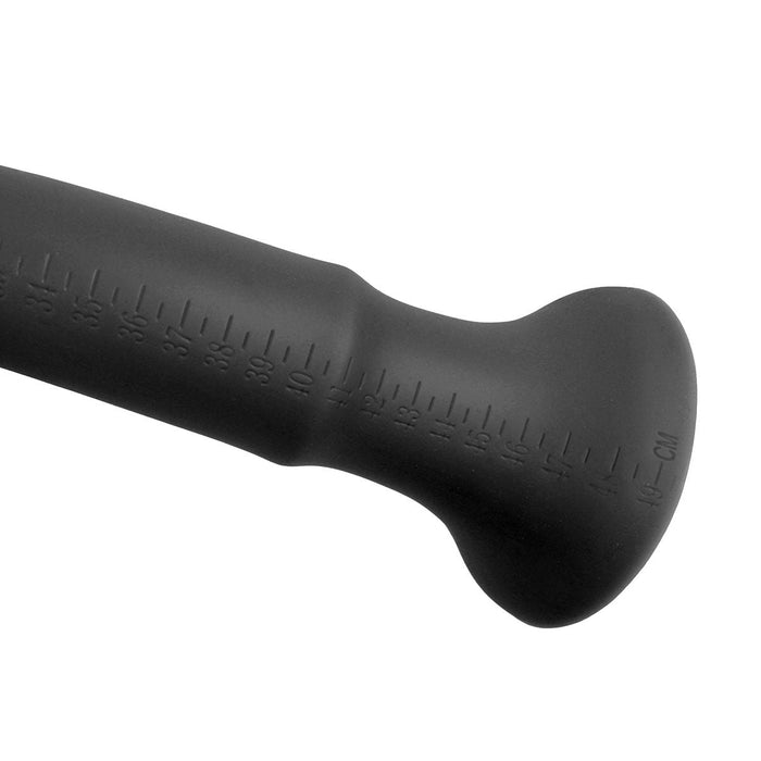 Kiotos Cox - XXL dildo Van 50 cm lang Met Diameter Van 23 mm > 56 mm - Zwart-Erotiekvoordeel.nl